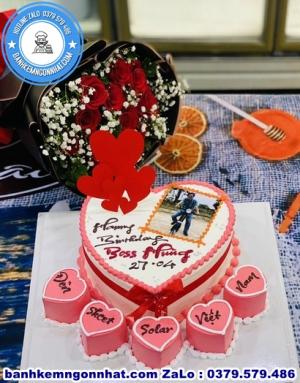 Combo Bánh Kem Và Hoa Tươi 43